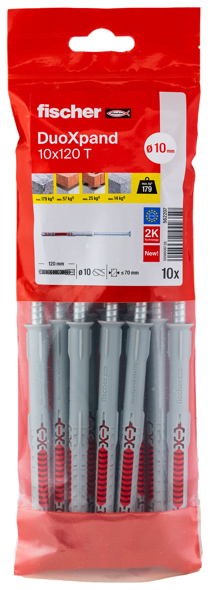 fischer Frame fixing DuoXpand 10 x 120 T zinc-plated steel